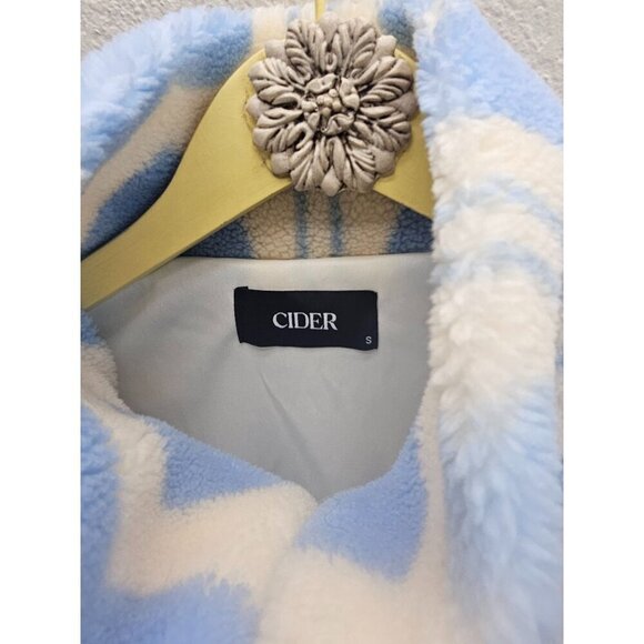 Cider Sherpa Crop Oversize Heart Jacket S - Picture 7 of 7